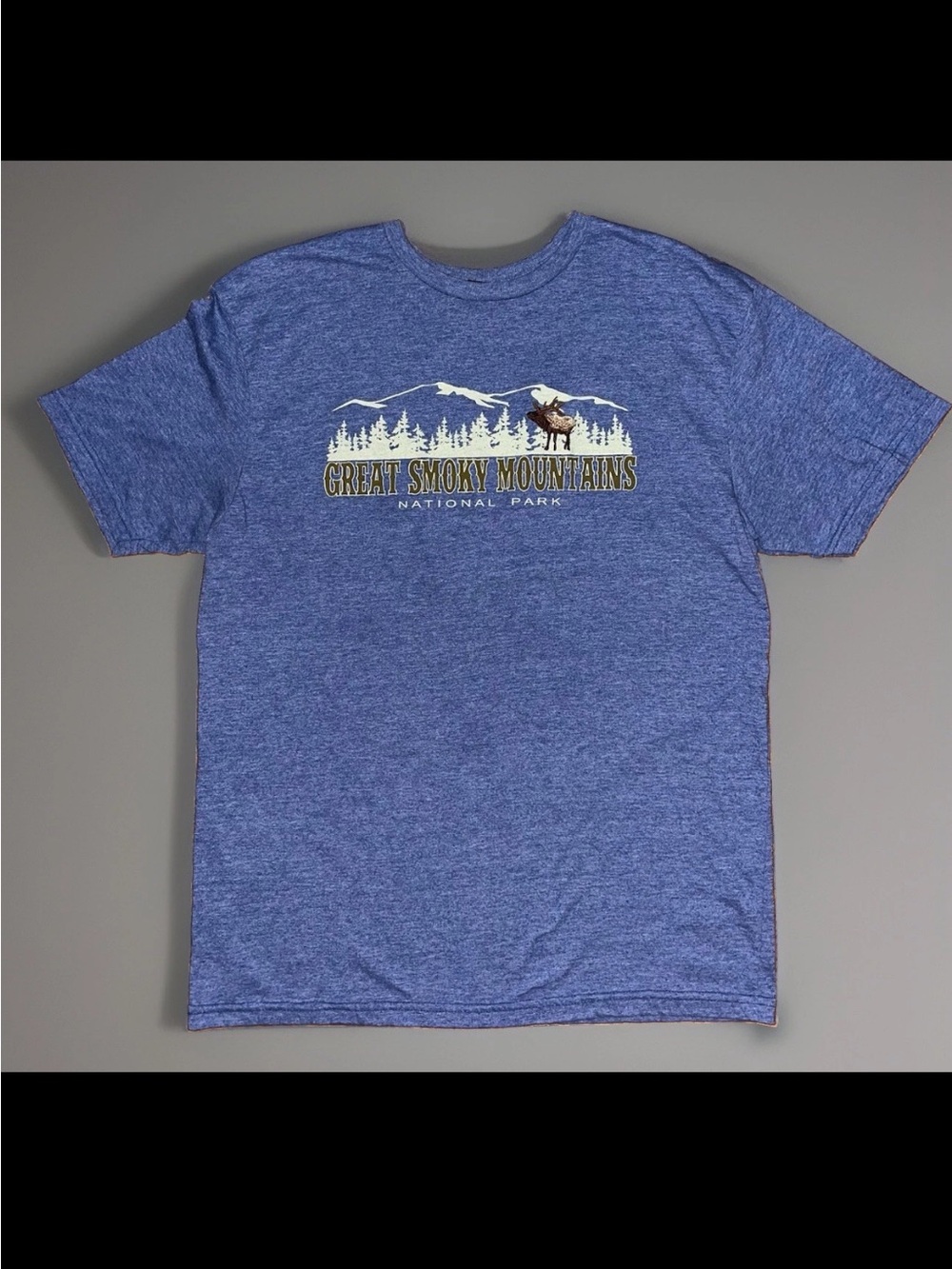 Great Smoky Mountains National Park Elk Shirt Men Size Large Outdoor Travel